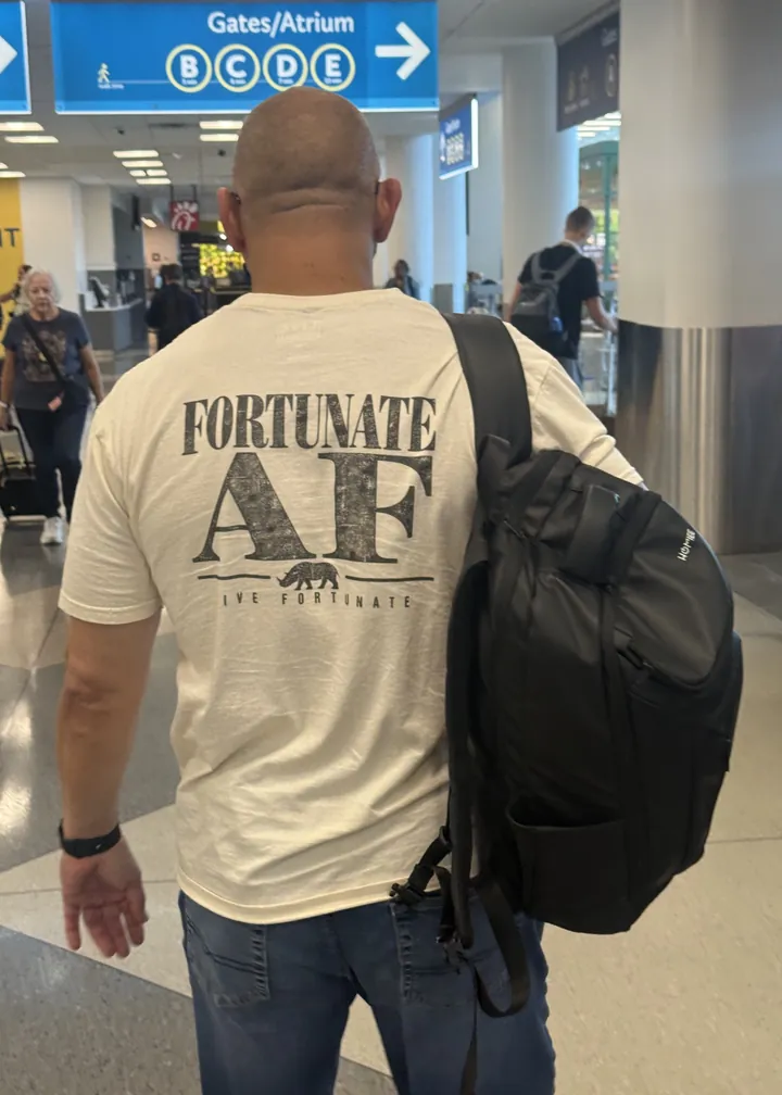 Fortunate AF Tee, Natural