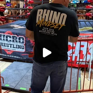 Rhino Mindset tee, back print