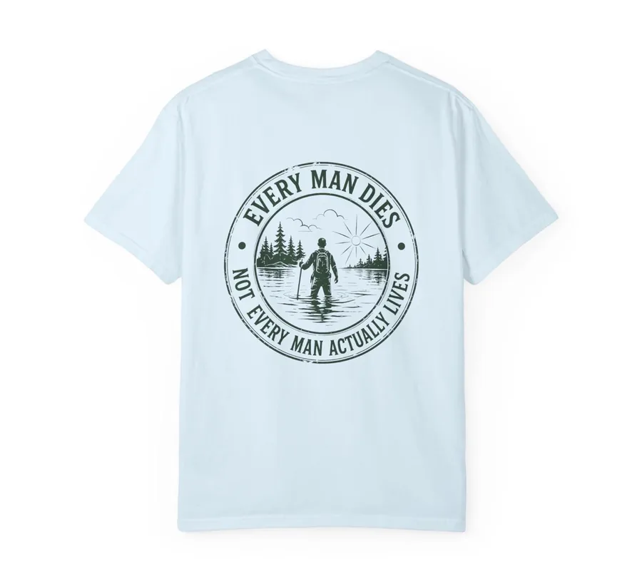 Compass Tee, Light Blue